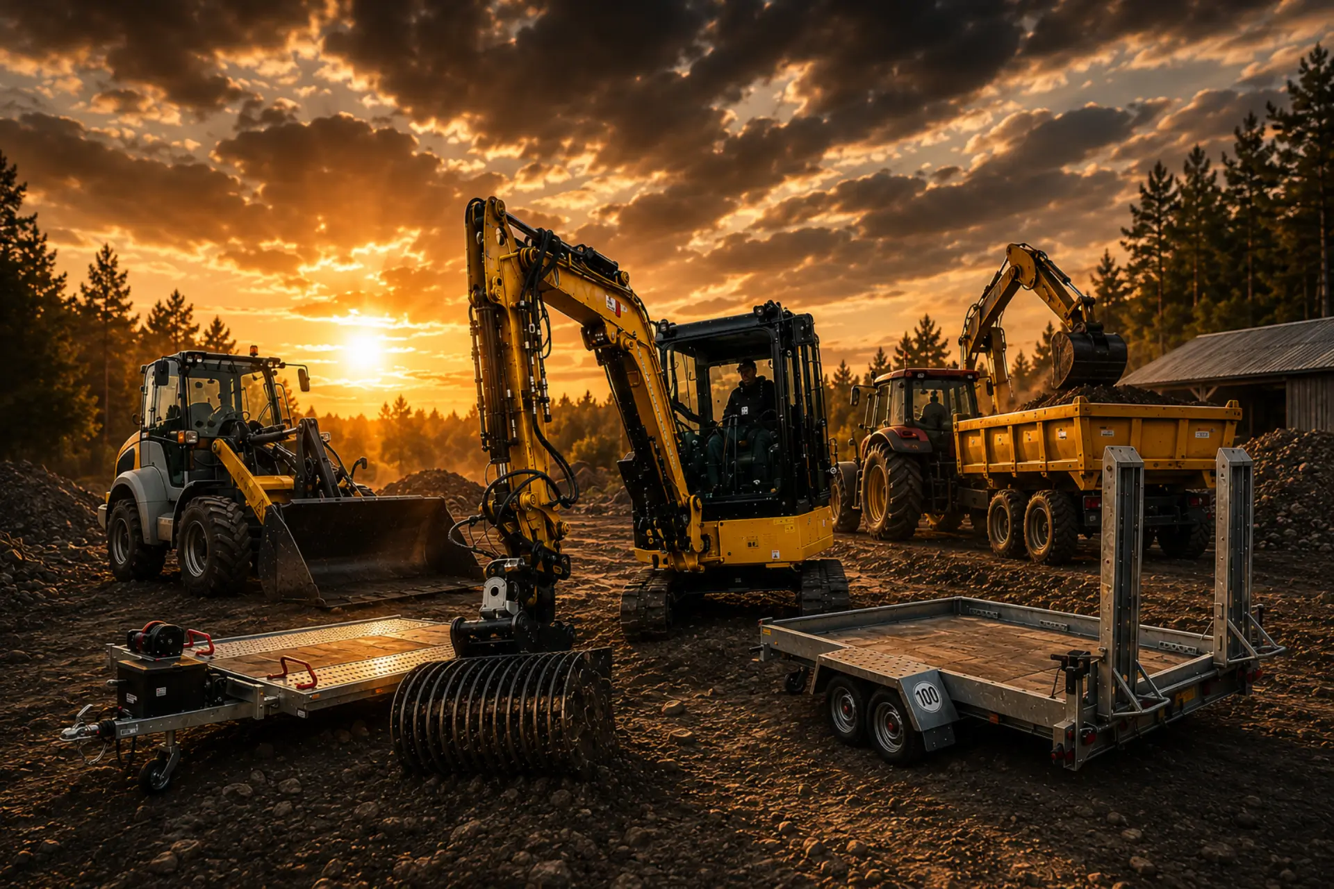 Baumaschinen mieten